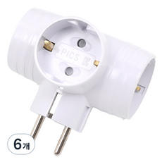 에코파워탭 T자 멀티탭 3구 EPM-403T, 6cm, 혼합색상, 6개