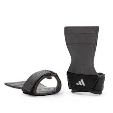 adidas 愛迪達 健身加厚防滑拉力手套, 黑色 灰色, 1雙