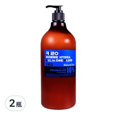 KIROCOS NATURAL SOO 男士保溼全效修護精華液 1KG，含玻尿酸, 2瓶