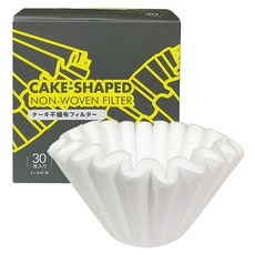 HARIO 好璃奧 不織布蛋糕濾紙 1~4杯 30張, CCB-01-30W, 1盒