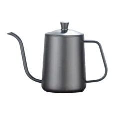Hisato 304不鏽鋼手沖咖啡壺，250ml/350ml，磨砂黑/經典銀, 1個