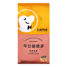 cama cafe 尋豆師精選咖啡豆, 深焙焦糖風味, 100%阿拉比卡咖啡豆, 454公克, 深焙焦糖, 454g, 1包