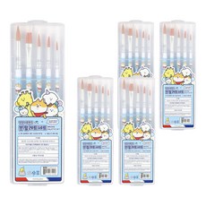모닝글로리 댕댕이프렌즈 붓 5종 + 팔레트, 블루, 5세트