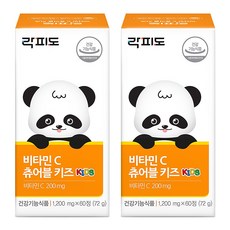 락피도 비타민 C 츄어블 키즈 72g, 60정, 2개 2개, 60정, 60정