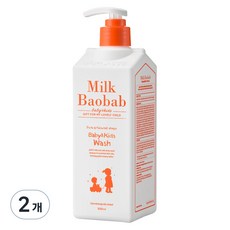 밀크바오밥 베이비 앤 키즈 바디 워시, 500ml, 2개