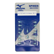 MIZUNO 美津濃 田徑鞋釘 尖釘 U1TZ140110 9mm 16個, 銀色, 1組