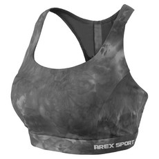 AREX SPORT 加大尺碼可調節運動內衣，石墨烯抑菌親膚內襯, 3L, 渲染黑