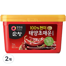 청정원순창 태양초 매운 고추장, 3kg, 2개