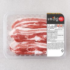 농협안심한돈 삼겹살 구이용 (냉장), 600g, 1개