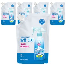 온더바디 코튼풋 발을 씻자 풋샴푸 쿨링 리필 500ml, 5개, 1개입 - 쿨링500ml