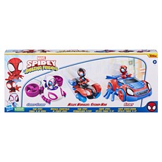 孩之寶 Hasbro 漫威蜘蛛人與他的神奇朋友們 英雄人物交通工具三入組，可動人偶玩具套裝, 1盒