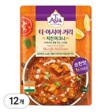 티아시아키친 치킨 마크니 커리 전자레인지용, 170g, 12개