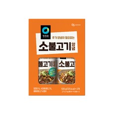 대상 청정원 소불고기양념, 500g, 2개