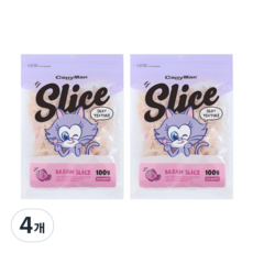  캐티맨 반려동물 도미 맛살 슬라이스 100g, 도미맛, 4개 