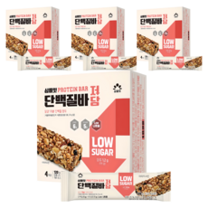 SIMPLEAT 蛋白質棒 低糖 4入, 120g, 4個
