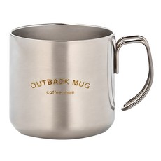 OSLO Outback雙層不鏽鋼馬克杯, 銀色, 1個