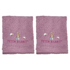 PETER RABBIT 比得兔 精繡毛巾, 100%純棉 舒適柔順, 強力吸水, PR3251, 2條