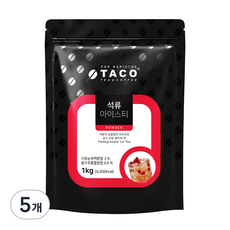 타코 석류 아이스티 파우치, 1kg, 1개입, 5개