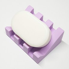 아이밀리 실리콘 비누 받침대, 바이올렛, 1개
