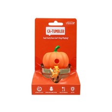 L'chic CA TUMBLER不倒翁漏食玩具, 南瓜造型, 適用於全齡犬貓, 可拆式設計, 方便清潔, 250g, 南瓜, 1個