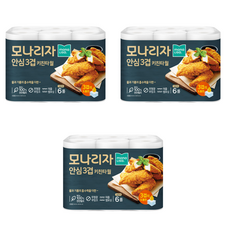 모나리자 안심3겹 천연펄프 키친타올, 140매, 18개