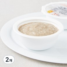 짱죽 초기 7개월 부터 묽은죽 이유식, 혼합맛(한우 / 양송이), 160g, 2개