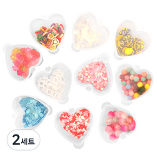 투영디자인 슬라임 토핑 파츠 10종 세트, 2세트, 랜덤 발송 2세트, 랜덤 발송