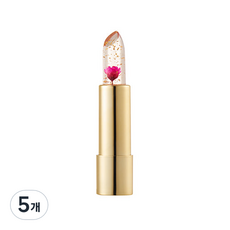 칼리즈메이 투명 꽃 립스틱 3.4g, 플레임 레드, 5개