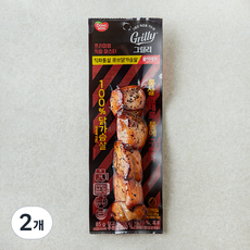 그릴리 직화통살 큐브닭가슴살 블랙페퍼, 85g, 2개