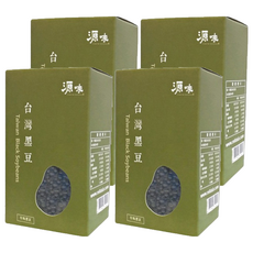 台灣源味本舖 台灣有機黑豆, 台灣原生種, 滿州小黑豆, 400g, 4盒