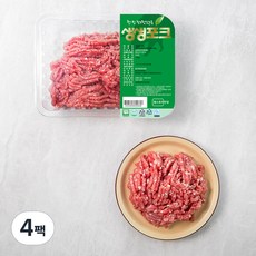 생생포크 한돈 무항생제 인증 뒷다리 다짐육 (냉장), 500g, 4팩 500g × 4팩 섬네일