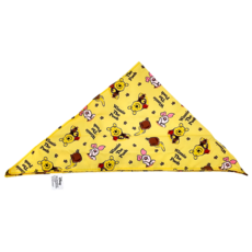Winnie the Pooh 小熊維尼 寵物三角領巾 BF014A-3, 63.5 x 27cm, 可愛寵物時尚配件, 維尼小豬, 1個