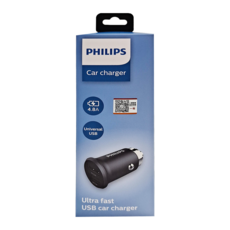 PHILIPS 飛利浦 迷你車充, DLP3520N, 黑色