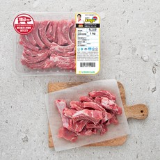 포크밸리 한돈 등갈비 찜용 / 구이용 (냉장), 1kg, 1팩