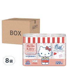 春風 Hello Kitty捲筒廚房紙巾, 6捲, 8袋