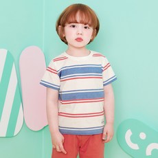 월튼키즈 아동용 멀티 스트라이프 티셔츠