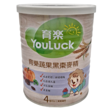 YouLuck 育樂 黑棗麥精, 促進食慾 排便順暢 4個月以上寶寶適用, 280g, 1罐