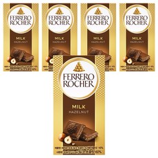 페레로로쉐 페레로 로쉐 밀크 초콜릿 바, 90g, 5개
