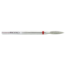 EOSO 梭形磨頭, 金剛砂磨頭/不鏽鋼柄身, 刀徑3.0mm 刀長10.0mm, 01-梭形頭, 1個