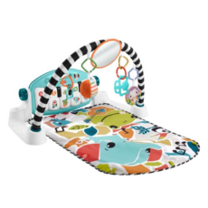 Fisher-Price 費雪 可愛動物鋼琴健身器, 86x46x2CM, ABS/丁二烯-苯乙烯/PP聚丙烯/PVC聚氯乙烯/金屬/人造纖維, 藍色, 1個