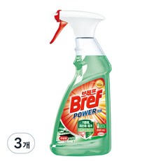 브레프 파워 주방용 세정제 레몬향, 500ml, 3개