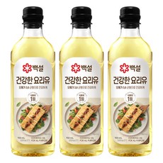백설 건강한 요리유, 900ml, 3개