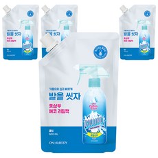 온더바디 코튼풋 발을 씻자 풋샴푸 쿨링 리필 500ml, 4개, 1개입 - 쿨링500ml