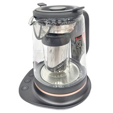 Electrolux 伊萊克斯 多功能玻璃溫控電茶壺, 德國Schott玻璃壺身, 內附玻璃壺+泡茶籃, 7段溫控/40分鐘保溫, E7GK1-73BP