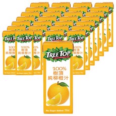 TREE TOP 樹頂 100%純柳橙汁 200ml 24入, 48入
