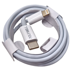 POLYWELL 寶利威爾 Type-C-Lightning 蘋果PD快充線, 1m, PW15-W45-A242, 1條