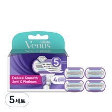 Venus 스월 여성용 면도날, 5세트, 4개입