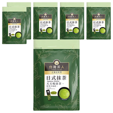 台灣茶人 正能量系列 日式頂級抹茶粉 隨身包, 低溫研磨，冷熱水沖泡, 2g, 18包, 6袋