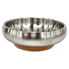 little.b 316雙層不鏽鋼寬口麥片吸盤碗 600ml, 暖暖橘, 1個