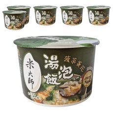 master mi 米大師 湯泡飯 菠菜蛋花, 129g, 6入